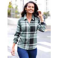 Witt Weiden Damen Karobluse jade-marine-kariert von Witt