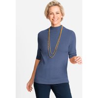 Witt Weiden Damen Kaschmir-Pullover blau-meliert von Witt