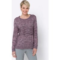 Witt Weiden Damen Langarm-Pullover mauve-meliert von Witt