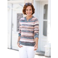 Witt Weiden Damen Langarm-Pullover taubenblau-puder-meliert von Witt