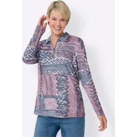 Witt Weiden Damen Langarm-Shirt mauve-grau-bedruckt von Witt