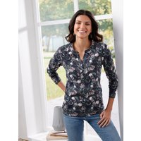 Witt Weiden Damen Langarmshirt anthrazit-bedruckt von Witt