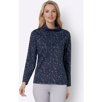 Witt Weiden Damen Langarmshirt marine-bedruckt von Witt