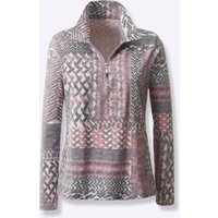 Witt Weiden Damen Langarmshirt mauve-grau-bedruckt von Witt