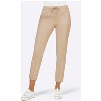 Witt Weiden Damen Lederimitat-Hose beige von Witt