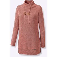 Witt Weiden Damen Longpullover rostrot-ecru-meliert von Witt