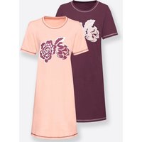 Witt Weiden Damen Nachthemden rosé + bordeaux von Witt