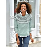 Witt Weiden Damen Norwegerpullover mint-gemustert von Witt