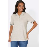 Witt Weiden Damen Poloshirt hellgrau-meliert von Witt