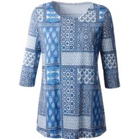 Witt Weiden Damen Print-Shirt blau-gemustert von Witt