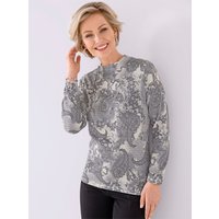 Witt Weiden Damen Pullover champagner-steingrau-bedruckt von Witt