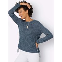 Witt Weiden Damen Pullover dunkelblau-ecru-meliert von Witt