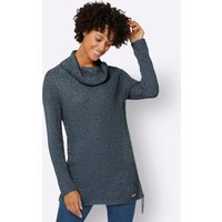 Witt Weiden Damen Pullover dunkelblau-ecru-meliert von Witt