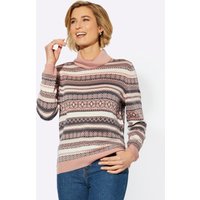 Witt Weiden Damen Pullover puder-anthrazit-gemustert von Witt