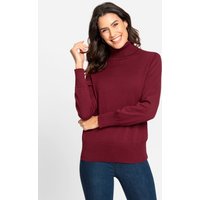 Witt Weiden Damen Rollkragenpullover dunkelrot von Witt