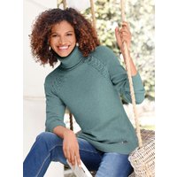 Witt Damen Rollkragenpullover mit Raglan-Ärmeln, jade von Witt