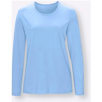 Witt Weiden Damen Schlafanzug-Shirt himmelblau von Witt