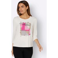 Witt Weiden Damen Shirt ecru-fuchsia-bedruckt von Witt