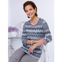 Witt Weiden Damen Shirt ecru-rauchblau-bedruckt von Witt