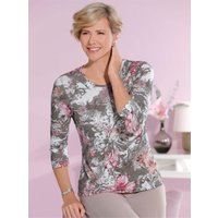 Witt Weiden Damen Shirt khaki-altrosa-bedruckt von Witt