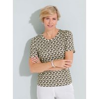 Witt Weiden Damen Shirt pistazie-marine-bedruckt von Witt