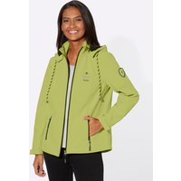 Witt Weiden Damen Softshelljacke kiwi-weiß-meliert von Witt