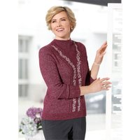 Witt Weiden Damen Stehkragenpullover bordeaux-meliert von Witt