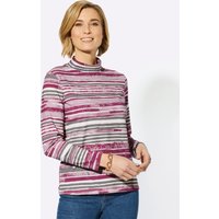 Witt Damen Stehkragenshirt, altrosa-steingrau-bedruckt von Witt