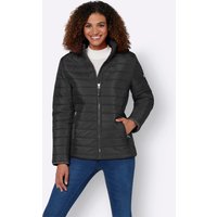 Witt Damen Steppjacke mit kontrastfarbenen Akzenten, schwarz von Witt