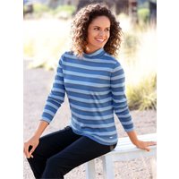 Witt Damen Streifenshirt, jeansblau-anthrazit-geringelt von Witt