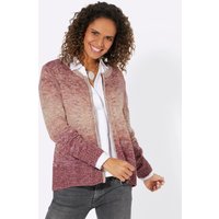 Witt Weiden Damen Strickjacke bordeaux-rosenholz-meliert von Witt