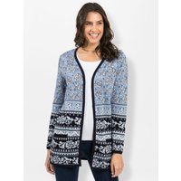 Witt Weiden Damen Strickjacke marine-bleu-gemustert von Witt