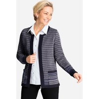 Witt Weiden Damen Strickjacke marine-ecru-gemustert von Witt