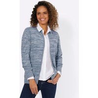 Witt Weiden Damen Strickjacke rauchblau-ecru-meliert von Witt