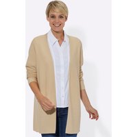 Witt Damen Strickjacke in modisch längerer Schnittform, sand von Witt