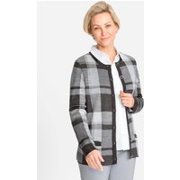 Witt Weiden Damen Strickjacke steingrau-graphit-gemustert von Witt