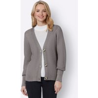 Witt Weiden Damen Strickjacke steingrau-meliert von Witt