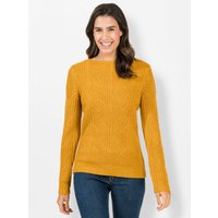 Witt Weiden Damen Strickpullover ocker-meliert von Witt