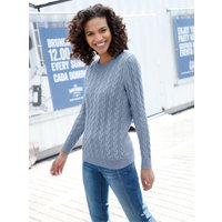 Witt Weiden Damen Strickpullover taubenblau von Witt