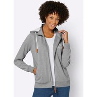 Witt Weiden Damen Sweatjacke grau-meliert von Witt