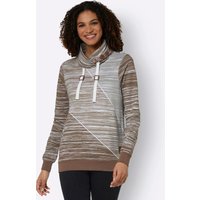 Witt Weiden Damen Sweatshirt braun-ecru-bedruckt von Witt