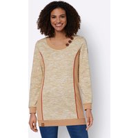 Witt Weiden Damen Sweatshirt camel-weiß-meliert von Witt