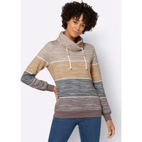 Witt Weiden Damen Sweatshirt dunkeltaupe-sesam-bedruckt von Witt