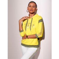 Witt Weiden Damen Sweatshirt limone-goldfarben-bedruckt von Witt