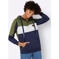 Witt Damen Sweatshirt, marine-oliv-gestreift von Witt