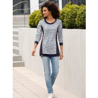 Witt Weiden Damen Sweatshirt marine-weiß-meliert von Witt