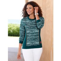 Witt Weiden Damen Sweatshirt petrol-ecru-bedruckt von Witt