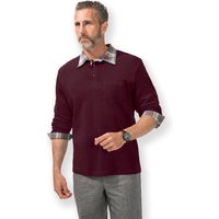 Witt Weiden Herren Langarm-Poloshirt bordeaux von Witt