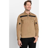 Witt Weiden Herren Langarm-Poloshirt camel von Witt