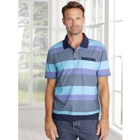Witt Weiden Herren Poloshirt blau-geringelt von Witt Weiden